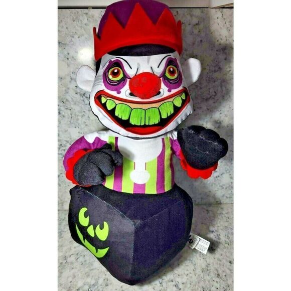 Fiesta Halloween 18” Scary Jack Plush Creepy Clown Jack in The Box Prop - Picture 1 of 8